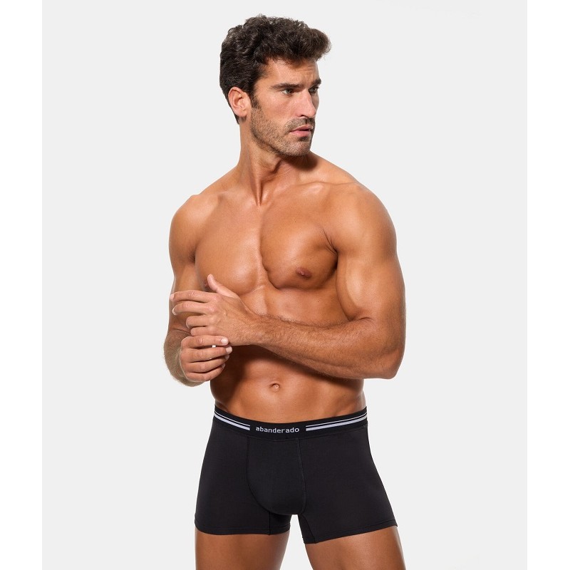 BÓXER hombre ABANDERADO A0771, negro